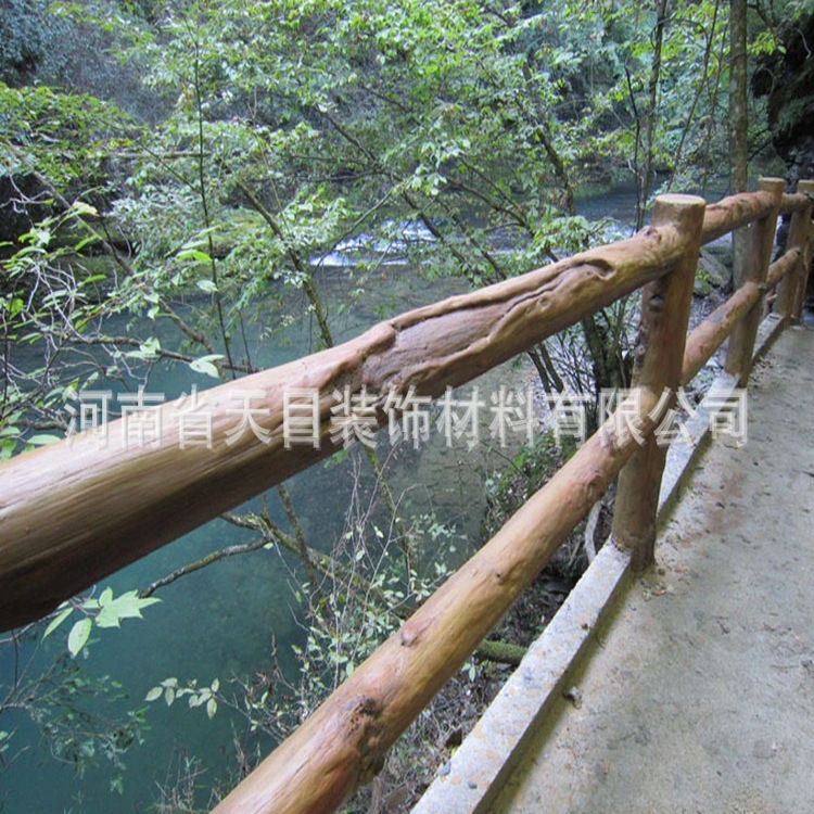 成都仿木栏杆仿真树制作厂家_仿木栏杆厂家_内蒙古水泥仿木栏杆制作景观公司
