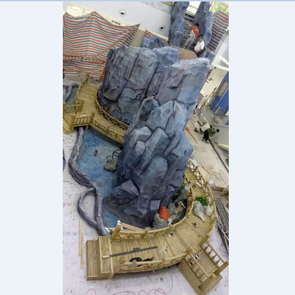 静安水泥假山假树-人工假山制作手把手教学流程图